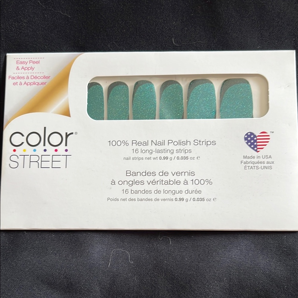 Color Street Teal Nail Polish Strips
